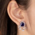 The Midnight Petal Stud Earrings - Image 3