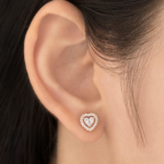 Radiant Heart in Heart Studs - Image 3