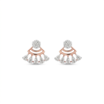 Radiant Fan Diamond Drop Earrings