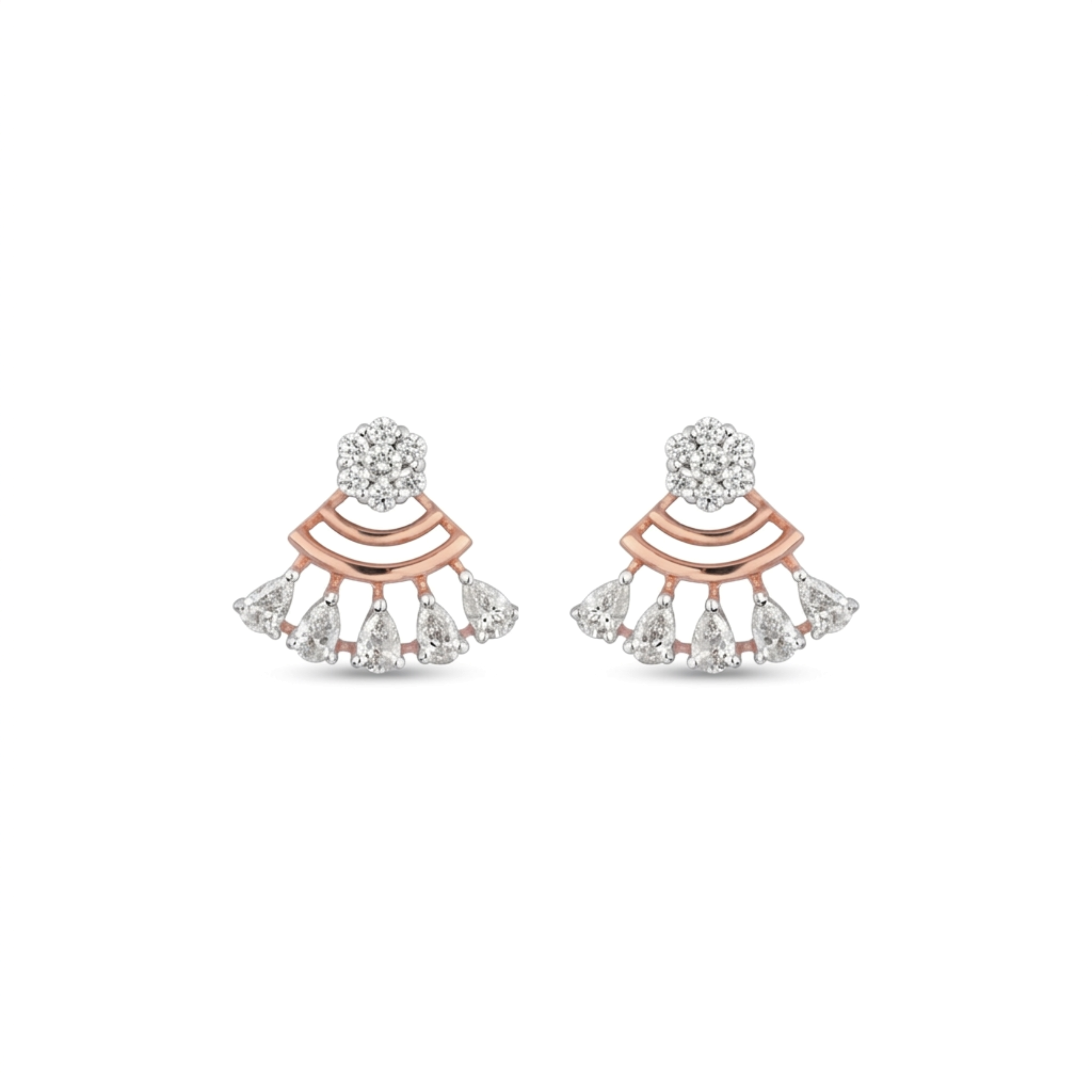 IMG_9322.PNG Radiant Fan Diamond Drop Earrings - Image 1