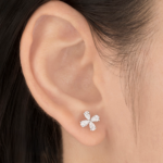 Four Petal Diamond Bloom Studs - Image 3