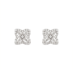 Mosaic Quatrefoil Diamond Studs
