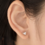 The Radiant Heart Stud Earrings - Image 3