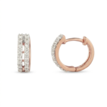 Parallel Brilliance Hoops Earrings - Image 2