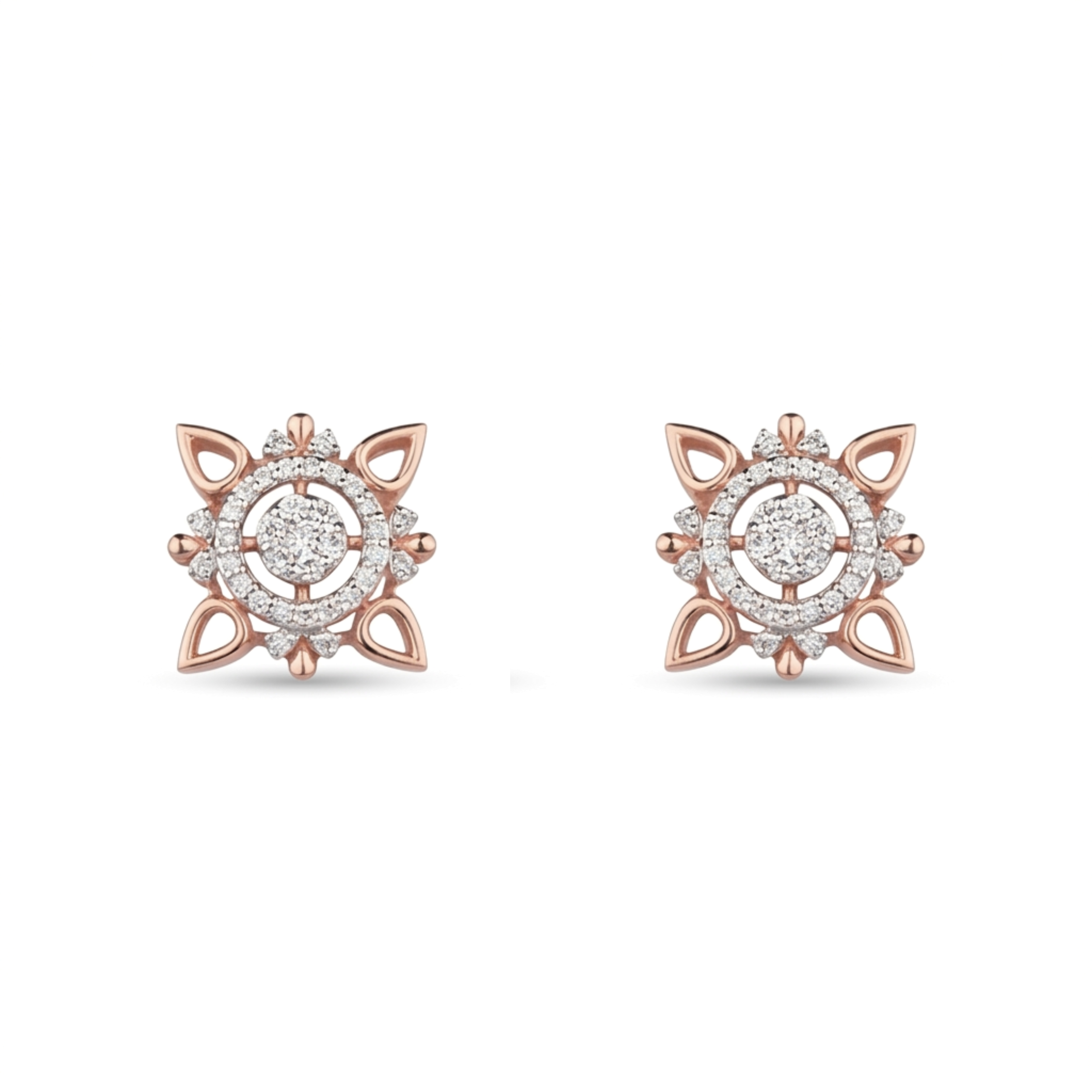 IMG_9366 Geometric Starburst Stud Earrings - Image 1
