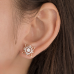 Geometric Starburst Stud Earrings - Image 3