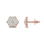 Floral Cluster Stud Earrings - Image 2