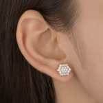 Floral Cluster Stud Earrings - Image 3