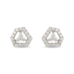 Modern Hexagon Stud Earrings
