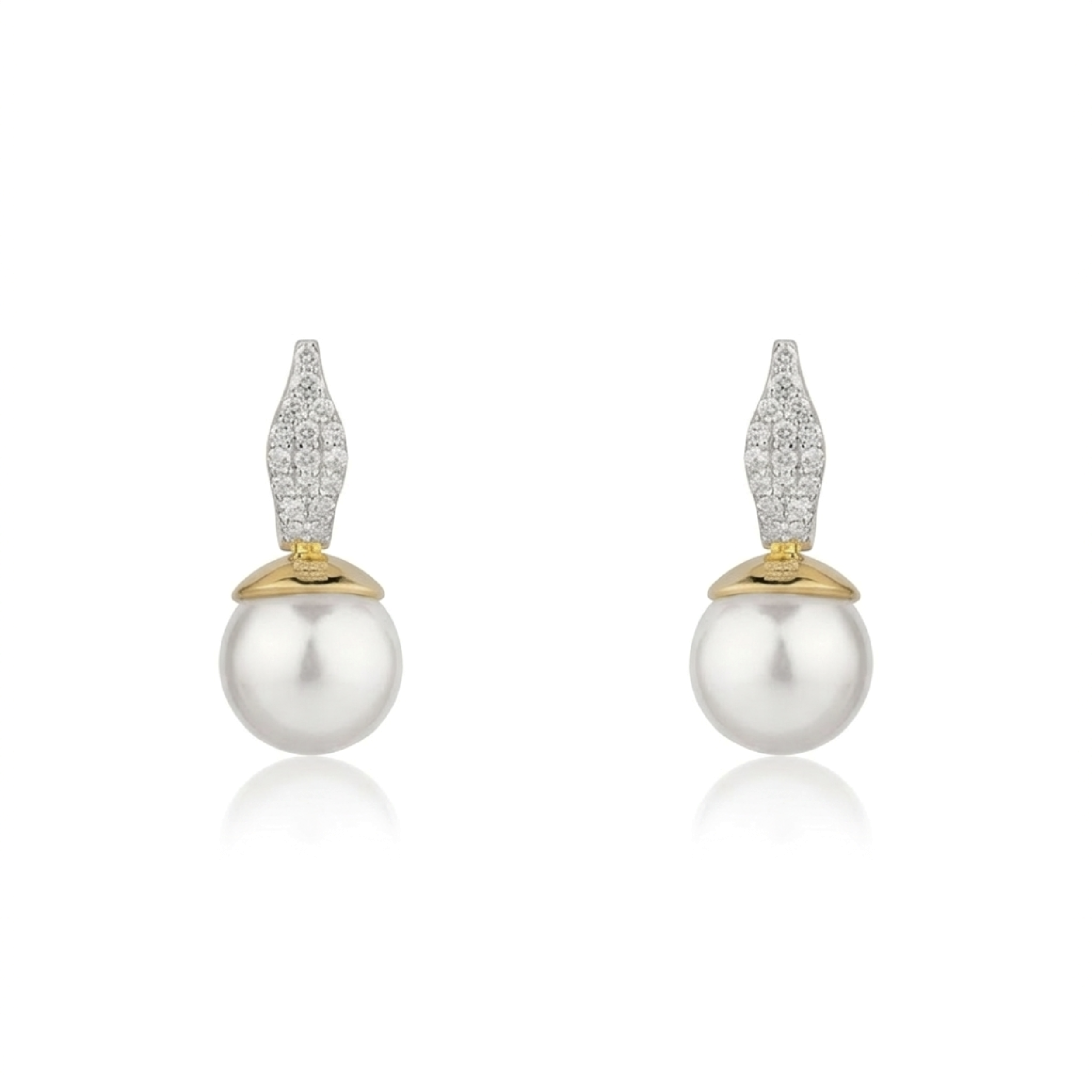 IMG_9382 Regal Pearl Drop Earrings - Image 1