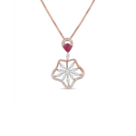 The Crimson Petal Drop Pendent