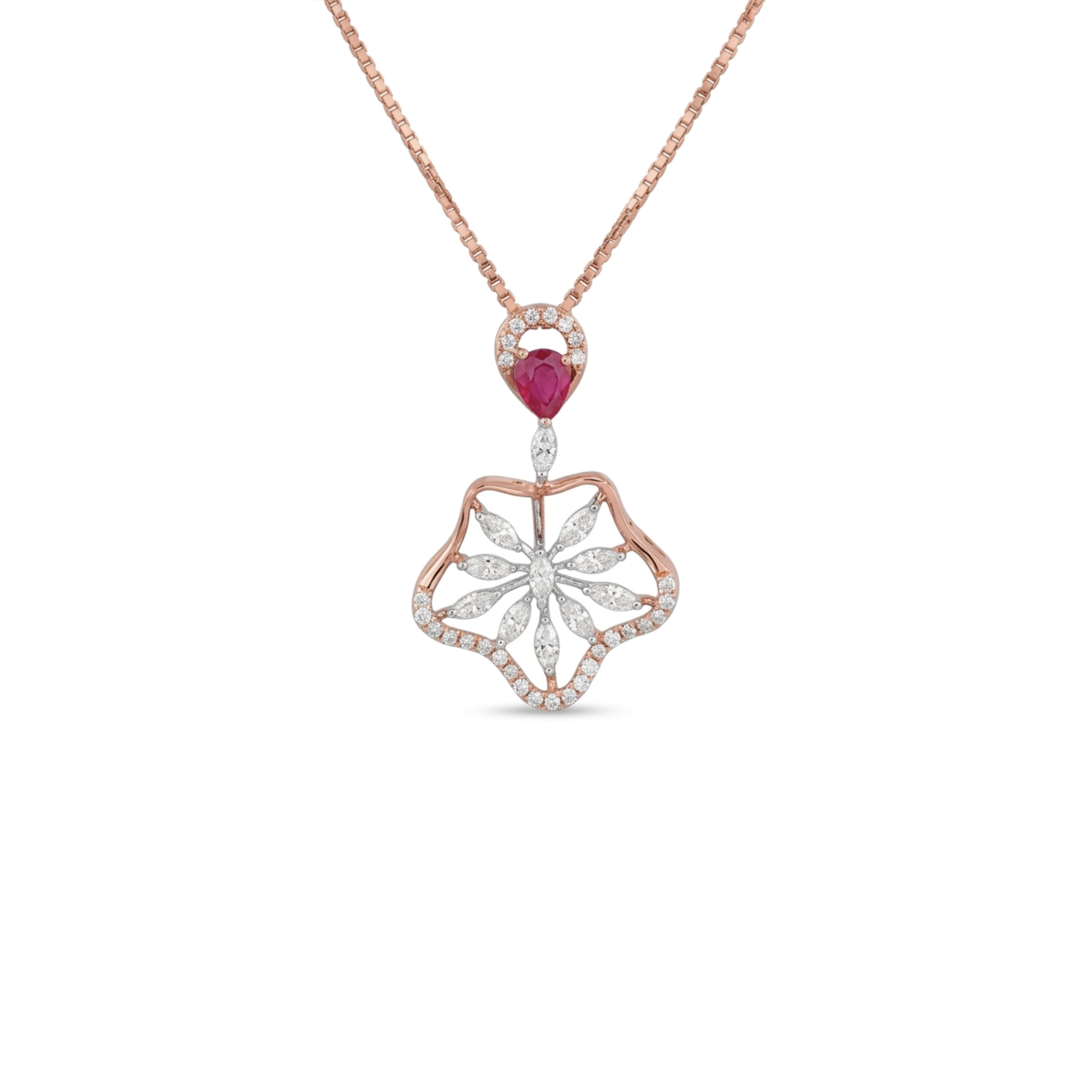 IMG_9586 The Crimson Petal Drop Pendent - Image 1