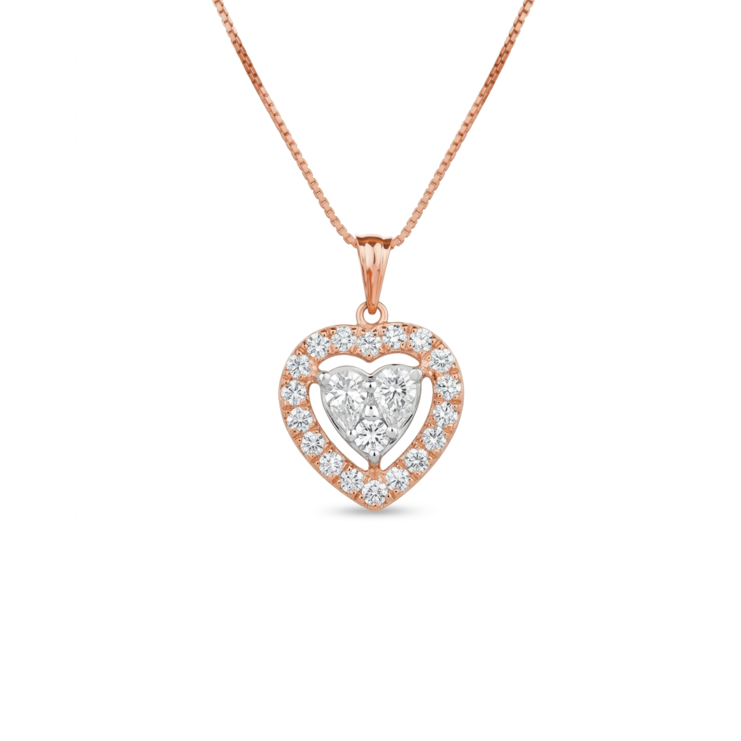 IMG_9588 Eternal Heart-in-Heart Halo Pendant - Image 1