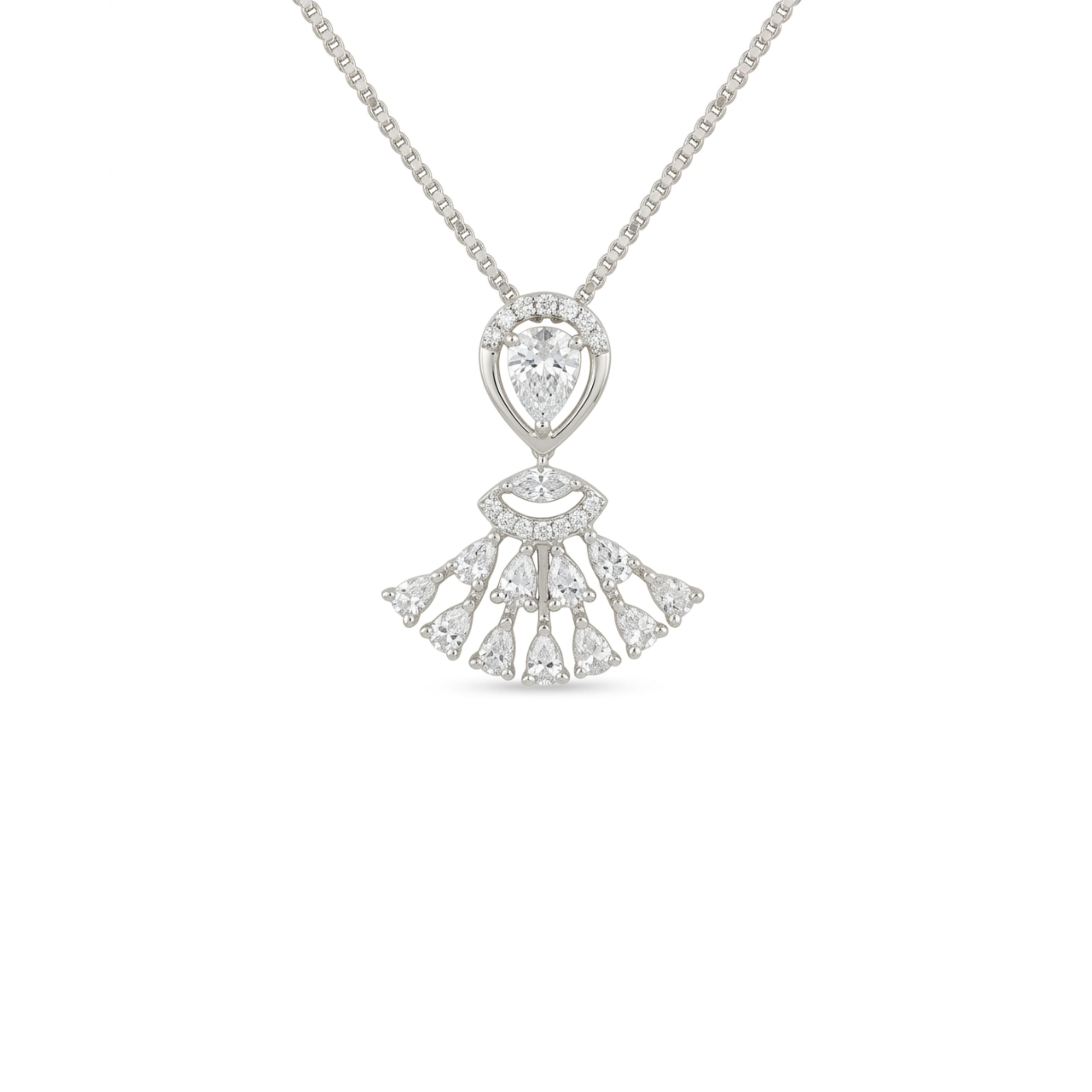 IMG_9593 Celestial Fan Diamond Pendant - Image 1