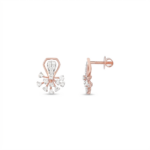 Celestial Flare Diamond Stud Earrings - Image 2