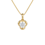 Sparkling Floral Halo Pendant