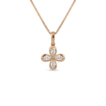 Blooming Petals Diamond Pendant