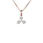 Tri-Diamond Rhombus Pendant