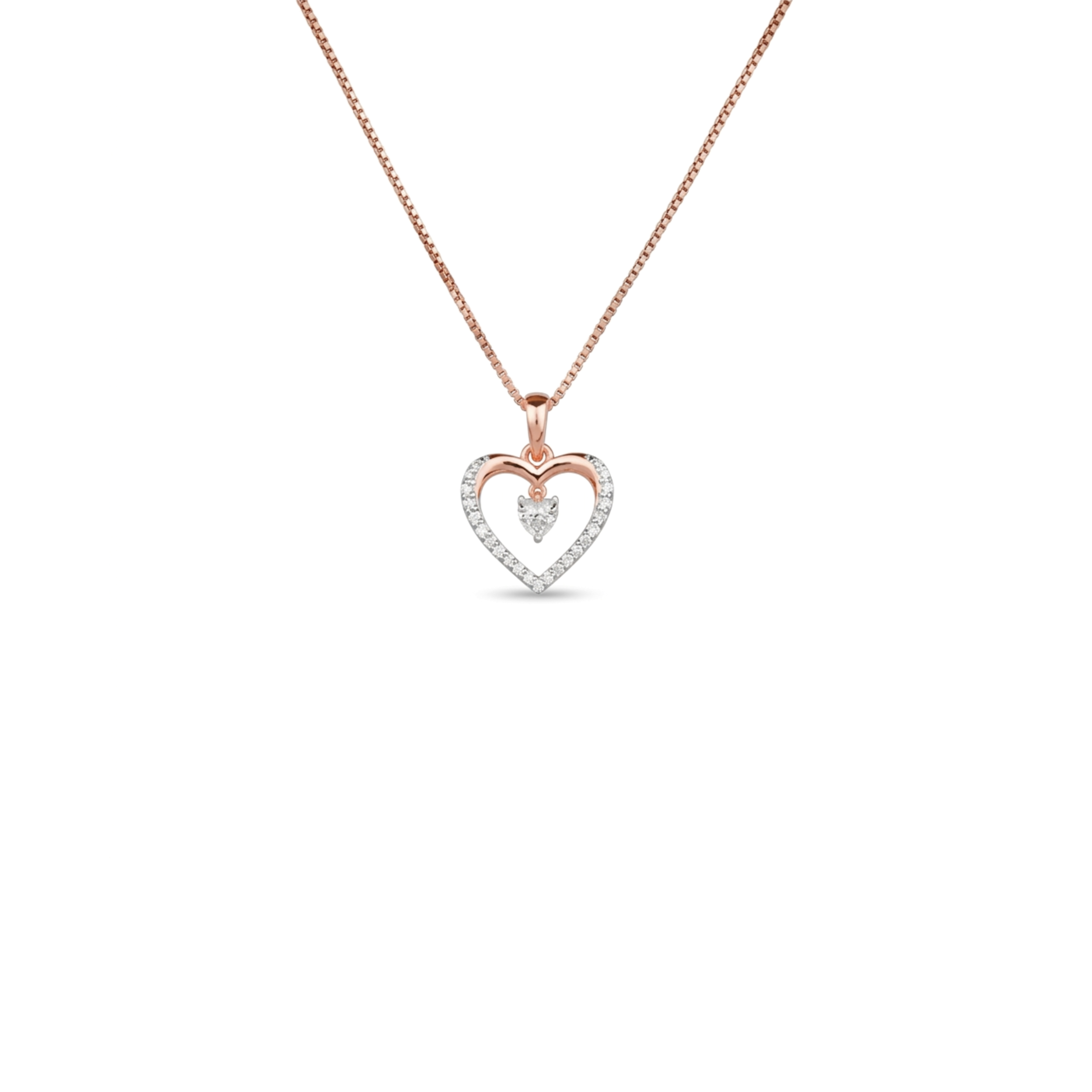 IMG_9758.PNG Heart-in-Heart Diamond Pendant - Image 1