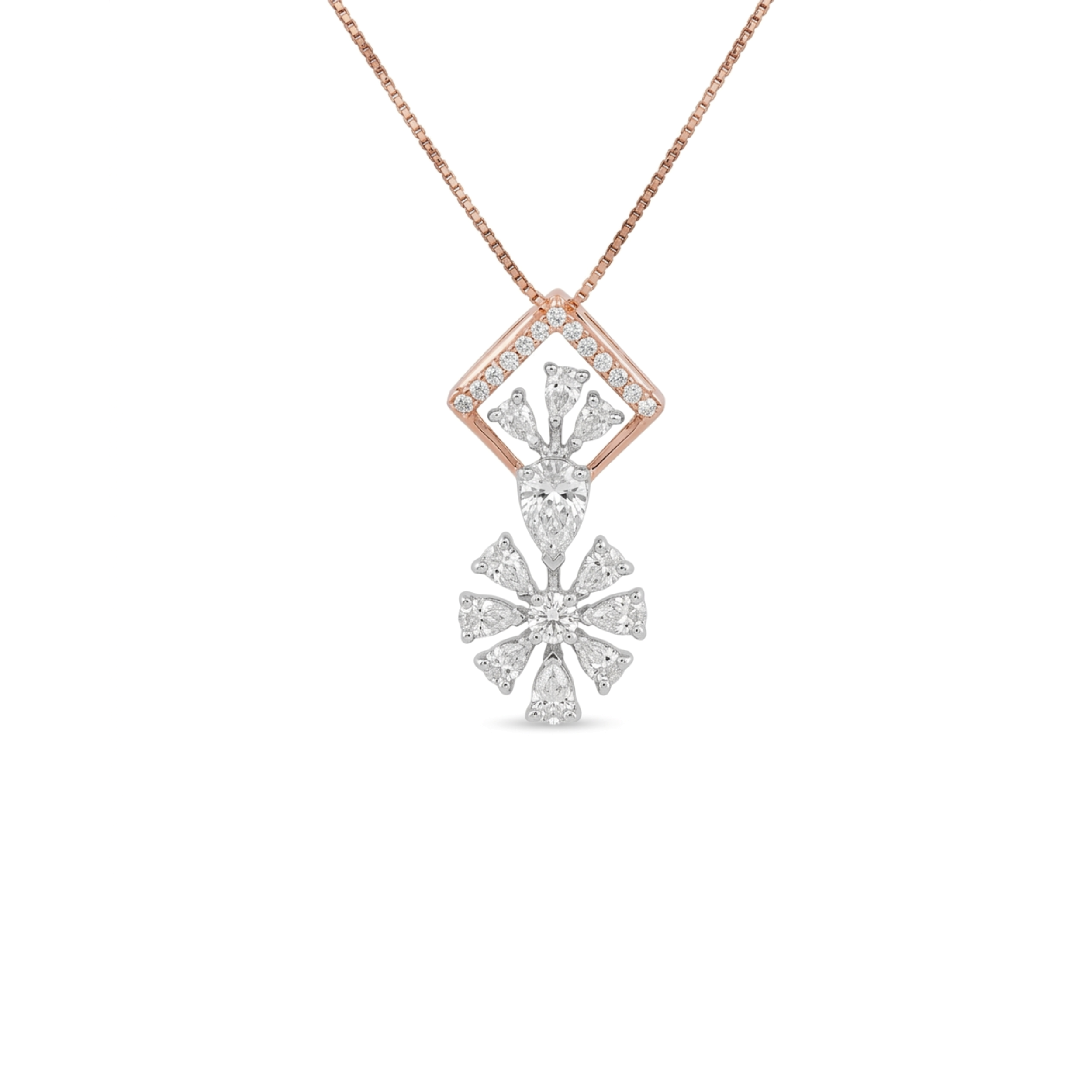IMG_9761.PNG Diamond Geometric Floral Pendant - Image 1