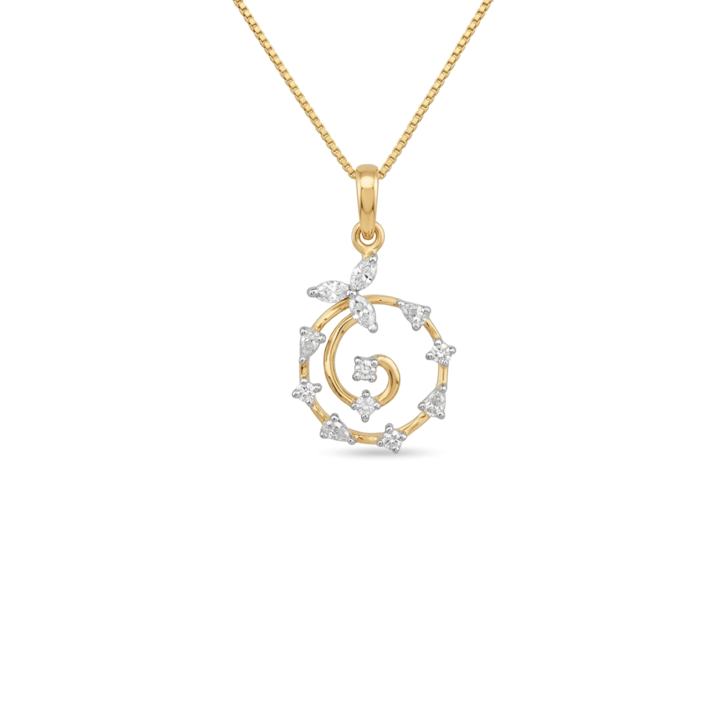 IMG_9769.PNG Celestial Spiral Butterfly Pendant - Image 1