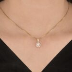 Majestic Circular Halo Diamond Pendant - Image 2