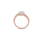 Twin Bloom Bypass Diamond Ring - Image 2