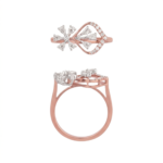 Asymmetric Floral Marquise Ring - Image 3