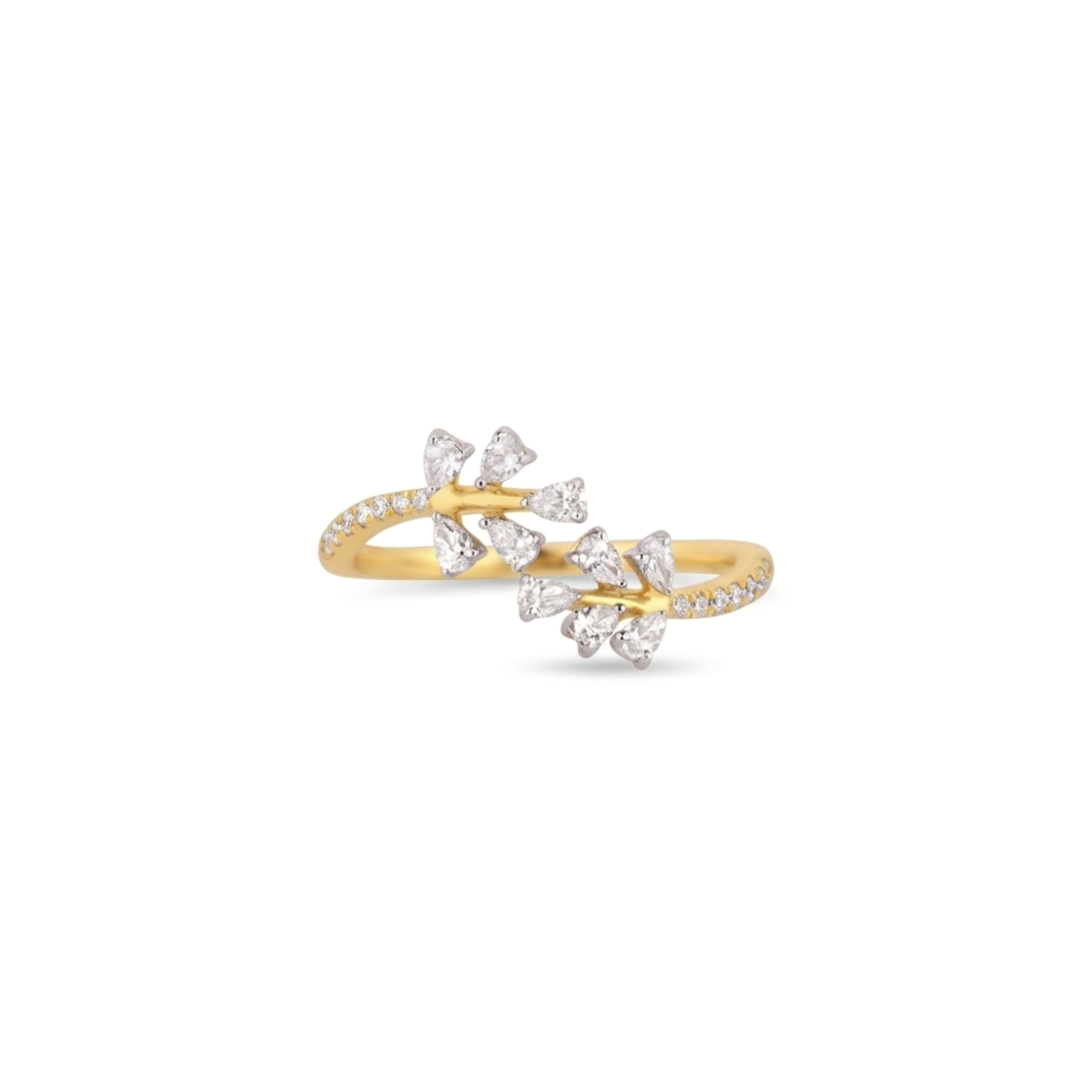 IMG_1419 Radiant Bloom Diamond Coil Ring - Image 1