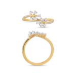 Radiant Bloom Diamond Coil Ring - Image 3