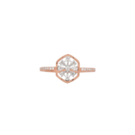 Geometric Snowflake Diamond Ring