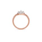 Geometric Snowflake Diamond Ring - Image 2