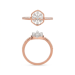 Geometric Snowflake Diamond Ring - Image 3