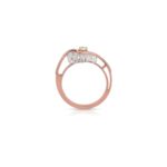 Seraphic Spin Rose Gold Bypass Ring - Image 2