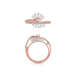 Seraphic Spin Rose Gold Bypass Ring - Image 3
