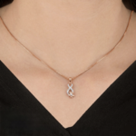 Infinity Bloom Diamond Pendant - Image 3
