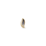 Gradient Blue Diamond Leaf Pendant