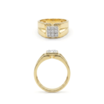 The Apex Quad Signet Men's Diamond Ring - Image 3