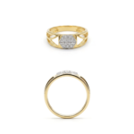 The Meridian Hexagon Diamond Statement Ring - Image 3