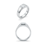 The Apex Emerald-Cut Diamond Men's Band - Image 3