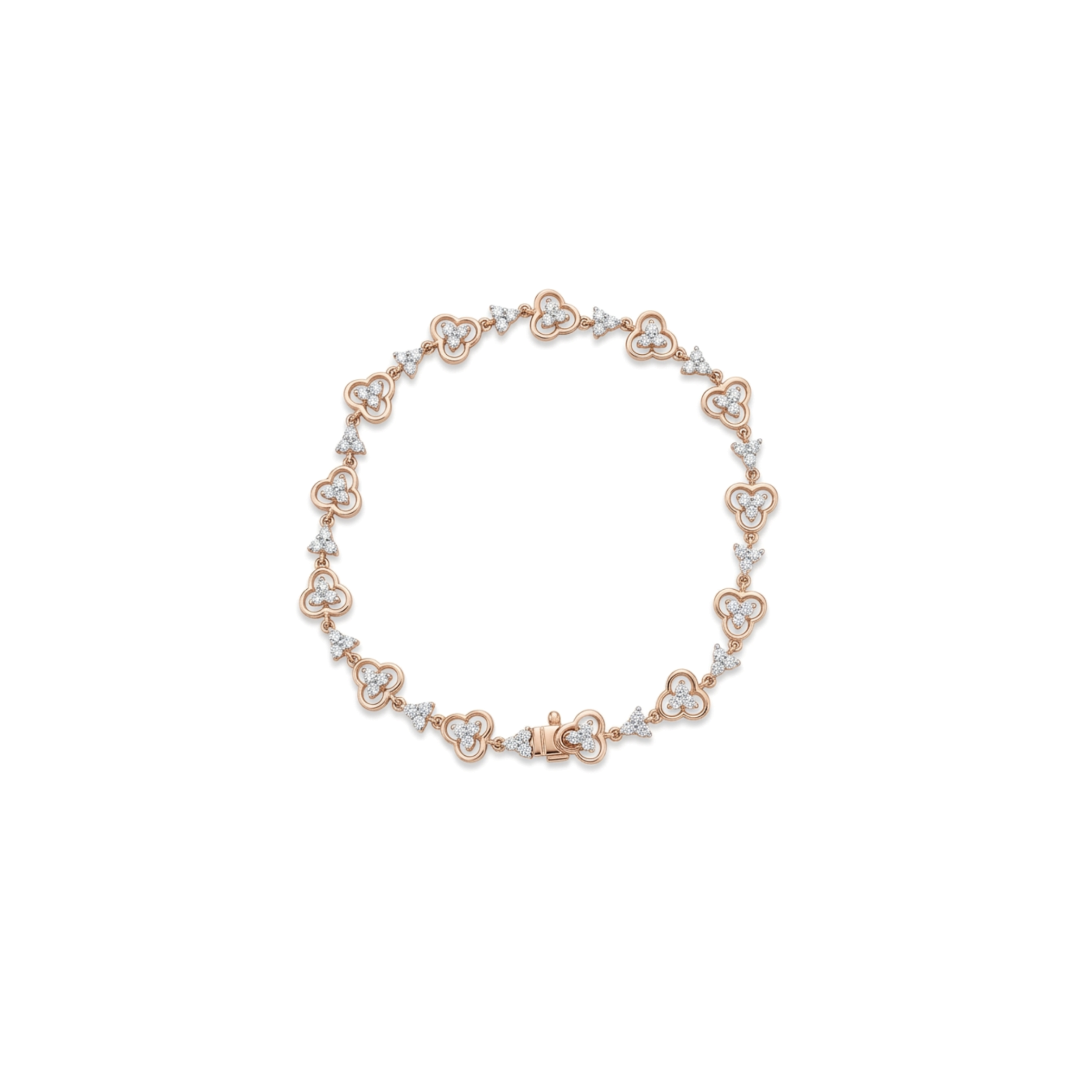 IMG_1649 Blossom Trefoil Diamond Bracelet - Image 1
