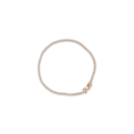 Radiant Rose Gold Tennis Bracelet