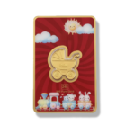 Baby Stroller Design 24K Gold Coin Gift (999 Pure Gold)