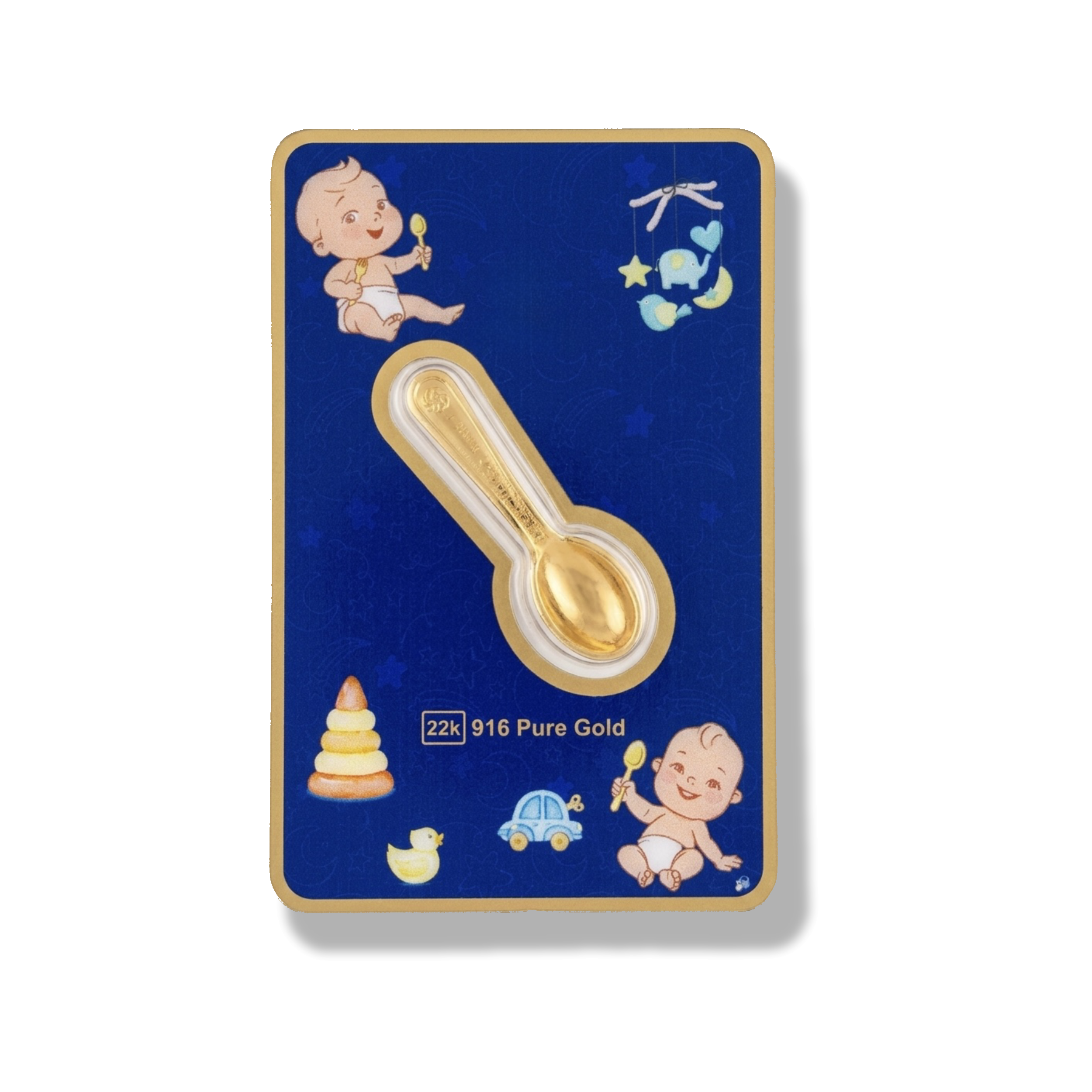 IMG_2288 22K Gold Baby Spoon Gift (916 Pure Gold) – Premium Baby Gifting - Image 1