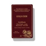100mg Fine Gold Coin with Floral Mandala Design - Image 2