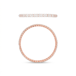 Textured Diamond Edge Gold Bangle (Contemporary Finish) - Image 3