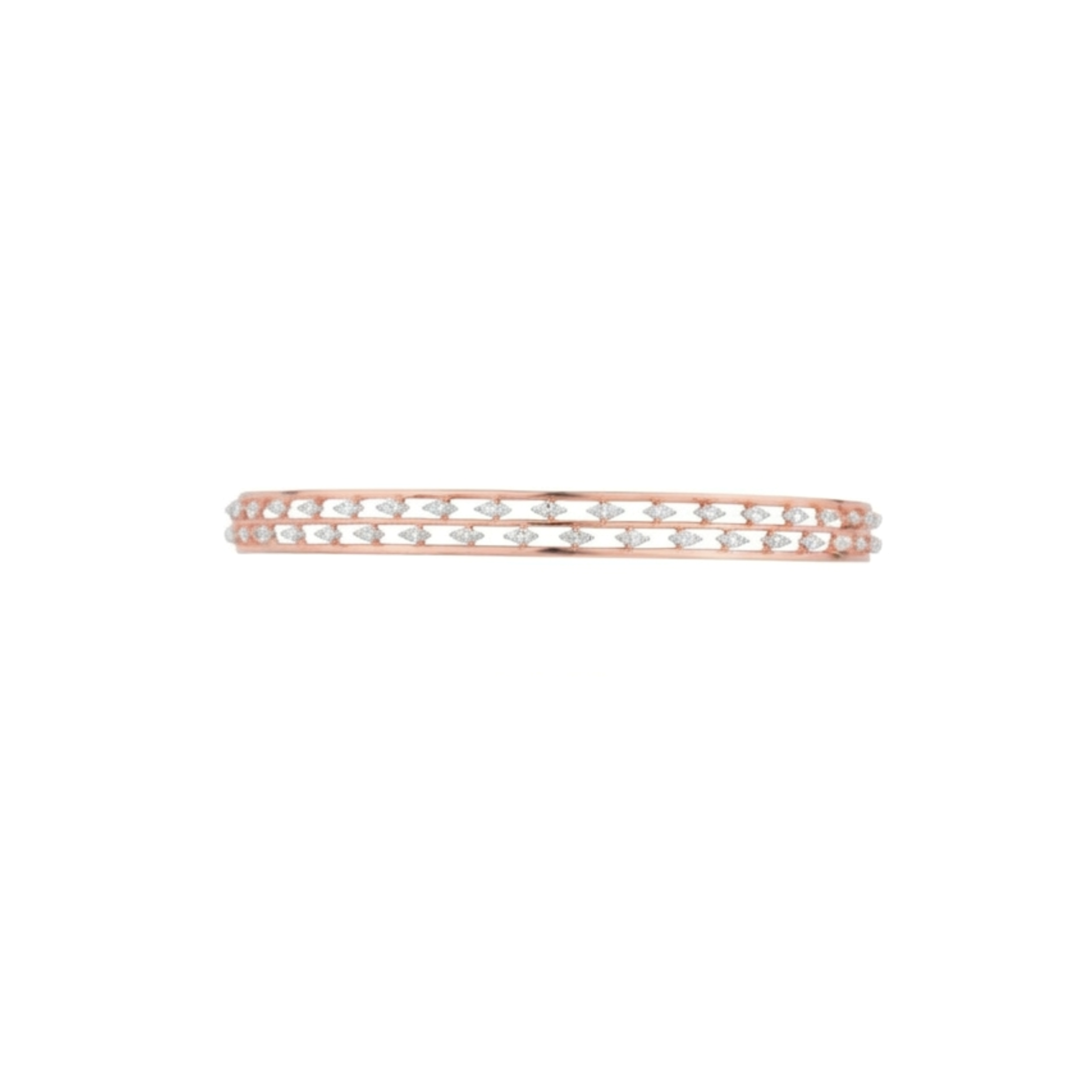 IMG_2427 Classic Mesh Diamond Gold Bangle (Timeless Appeal) - Image 1