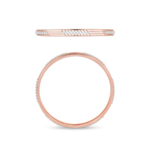 Elegant Linear Diamond Cut Gold Bangle (Minimal Design) - Image 3