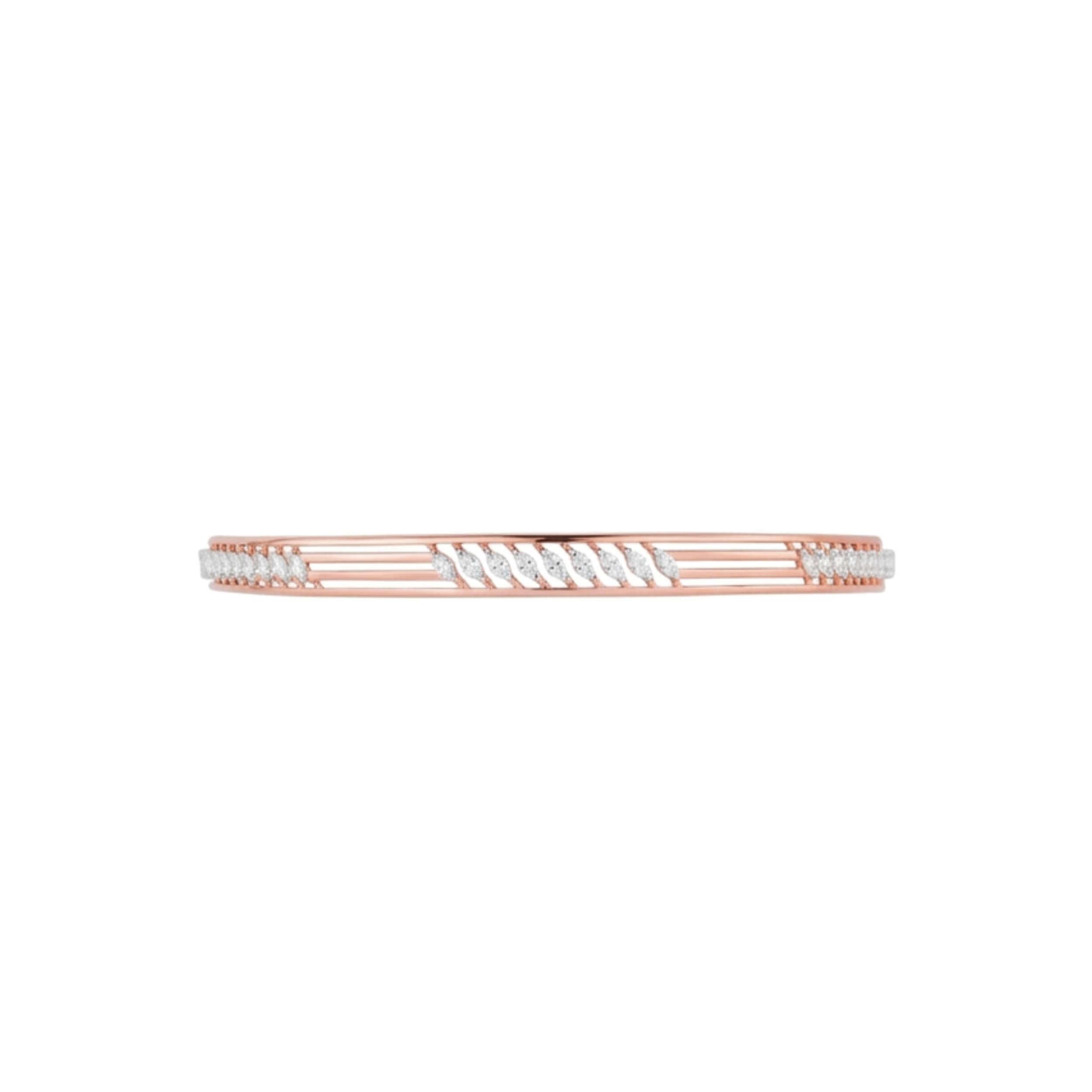 IMG_2439 Elegant Linear Diamond Cut Gold Bangle (Minimal Design) - Image 1