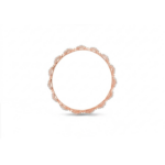 Linked Oval Motif Diamond Studded Gold Bangle - Image 2